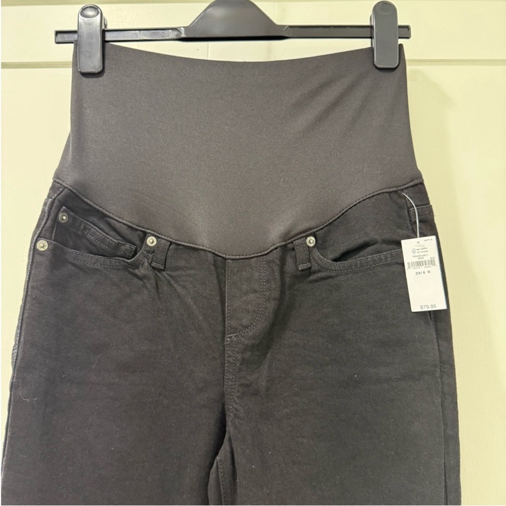 Gap maternity slim fit black jeans - Picture 3 of 5